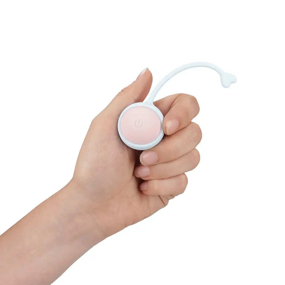Bolas Vaginais Vibratórias com Comando e 5 Pesos Intercambiáveis Kegel Kit Roxo Loveline 5