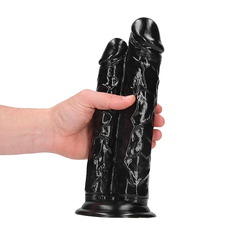 Dildo Duplo Double Titan 24.5 CM Preto Ouch!