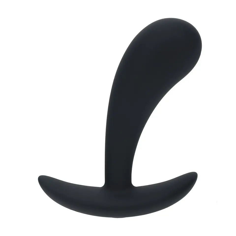Estimulador de Próstata em Silicone com Vibração S Preto Levelz 1