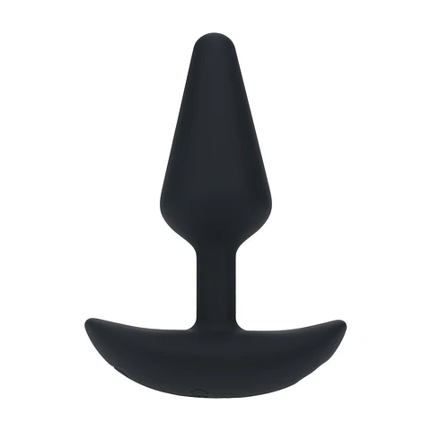 Plug Anal Clássico em Silicone com Vibração S Preto Levelz