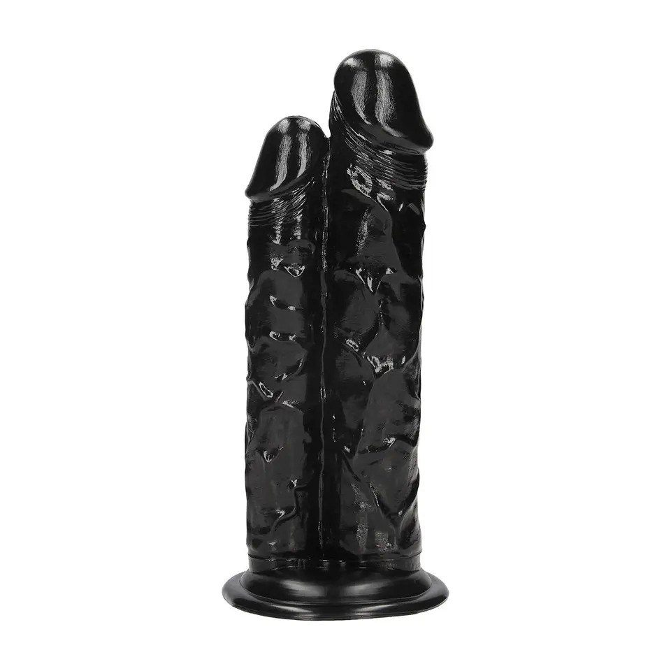 Dildo Duplo Double Titan 24.5 CM Preto Ouch! 4