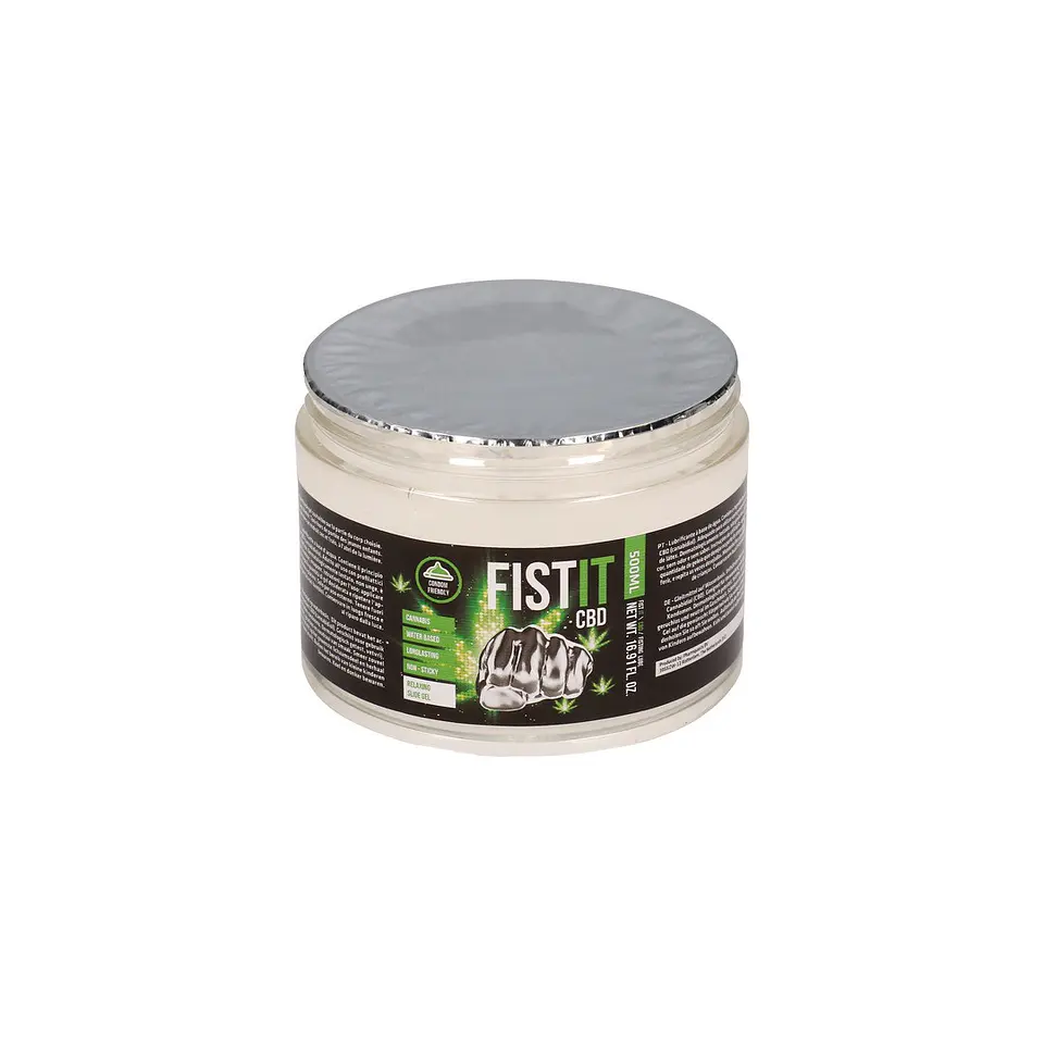 Lubrificante à Base de Água com CBD 17 Fl Oz 500 ML Fist It 4