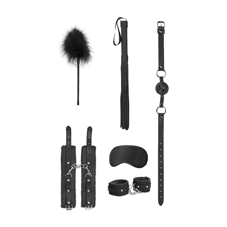 Kit de Bondage Beginners Bondage Kit Ouch! Preto 2