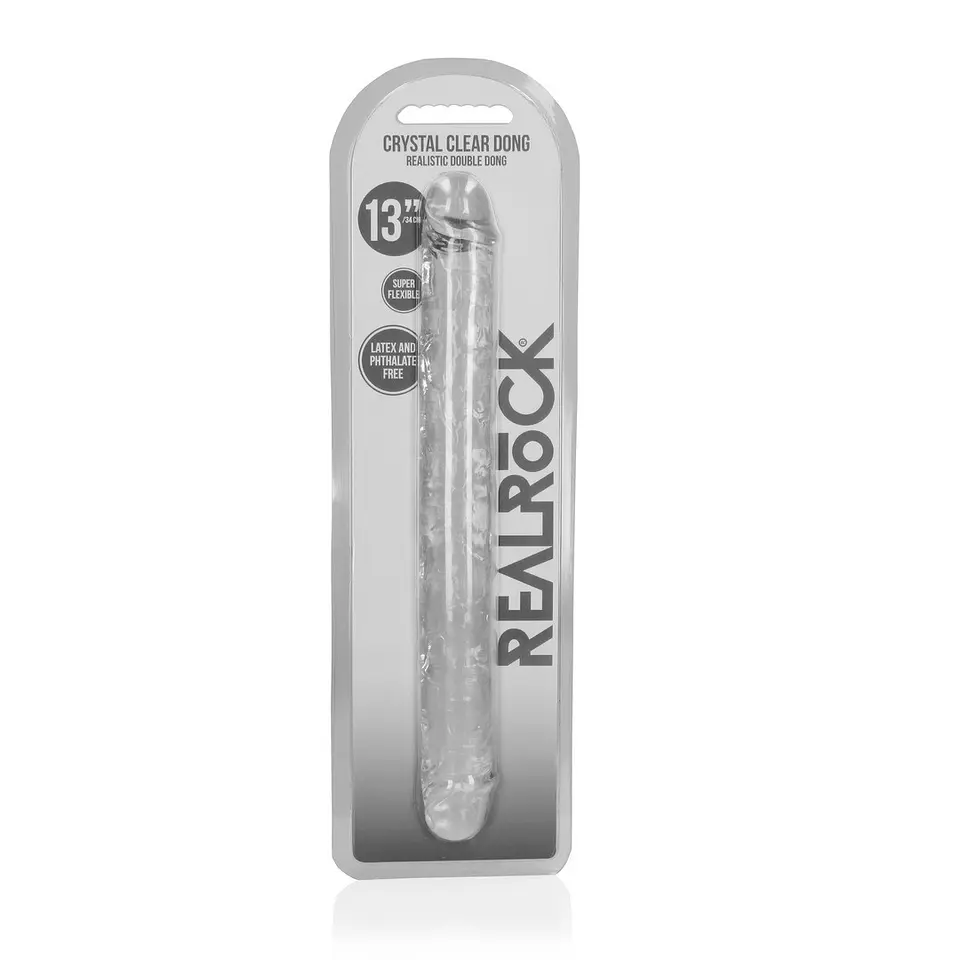 Dildo Duplo Crystal Clear 13 /34 CM Realrock 4