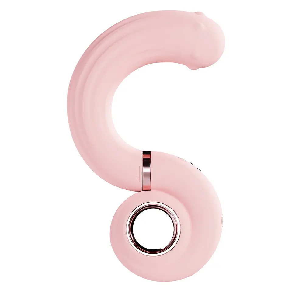 Vibrador com Pérolas Rotativas Perles Swirl Rosa Loveline 3