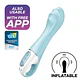 Vibrador Insuflável Air Pump 5 com Aplicação Connect Satisfyer - Thumbnail 1