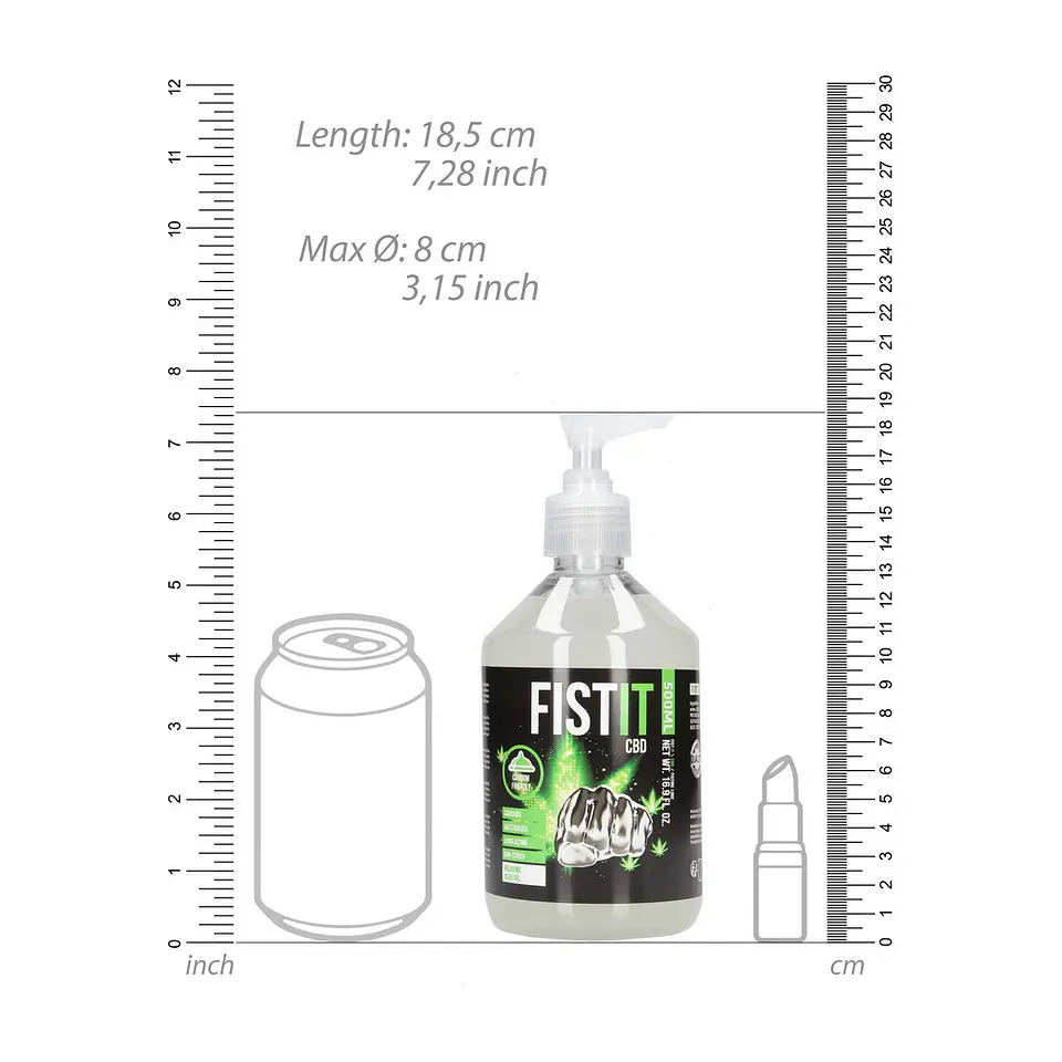 Lubrificante CBD 17 Fl Oz / 500 ML Fist It 5