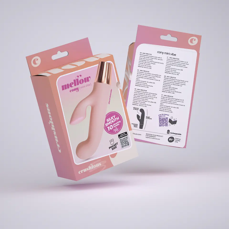 Mini Vibrador Mellow Cony Rosa Crushious 6
