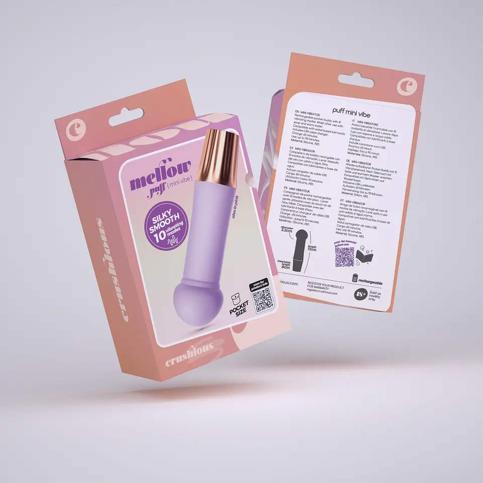 Mini Vibrador Mellow Puff Lavanda Crushious 5