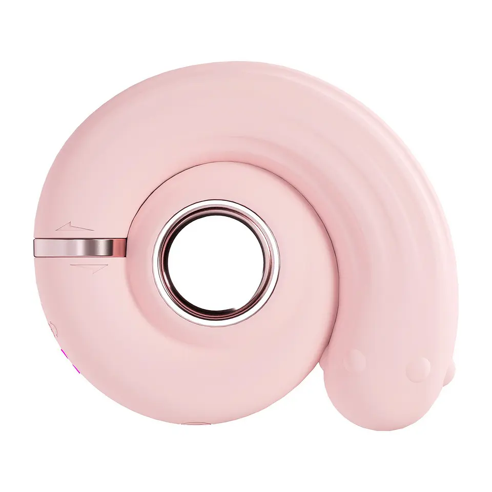 Vibrador com Pérolas Rotativas Perles Swirl Rosa Loveline 5