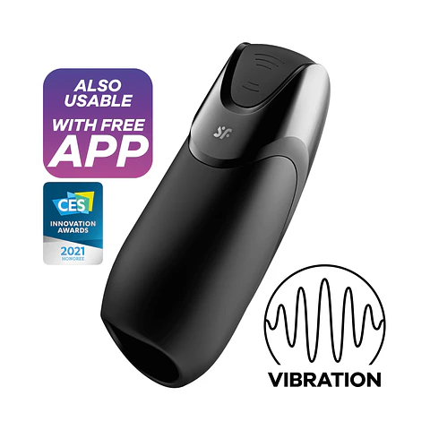 Masturbador Men Vibration + com Connect App Satisfyer Satisfyermen