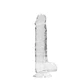 Dildo Realista com Testículos Crystal Clear 8 /21cm Realrock - Thumbnail 6