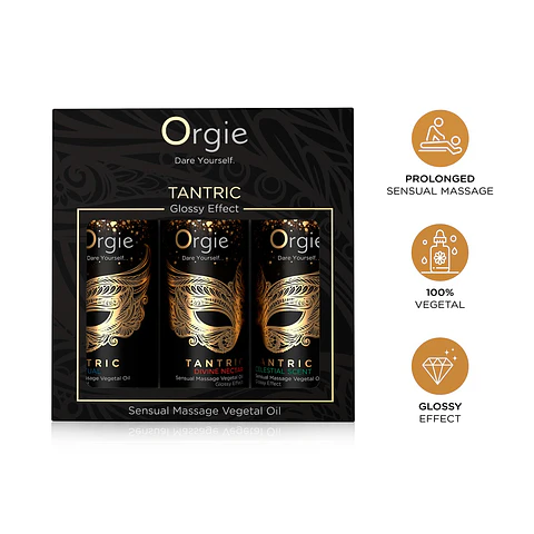 Conjunto de Óleos de Massagem Tantric Sensual Mini Size 3x30ml Orgie