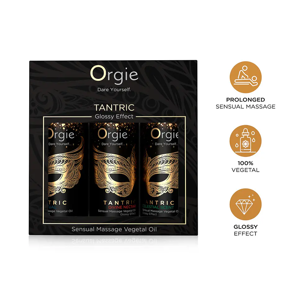 Conjunto de Óleos de Massagem Tantric Sensual Mini Size 3x30ml Orgie 1