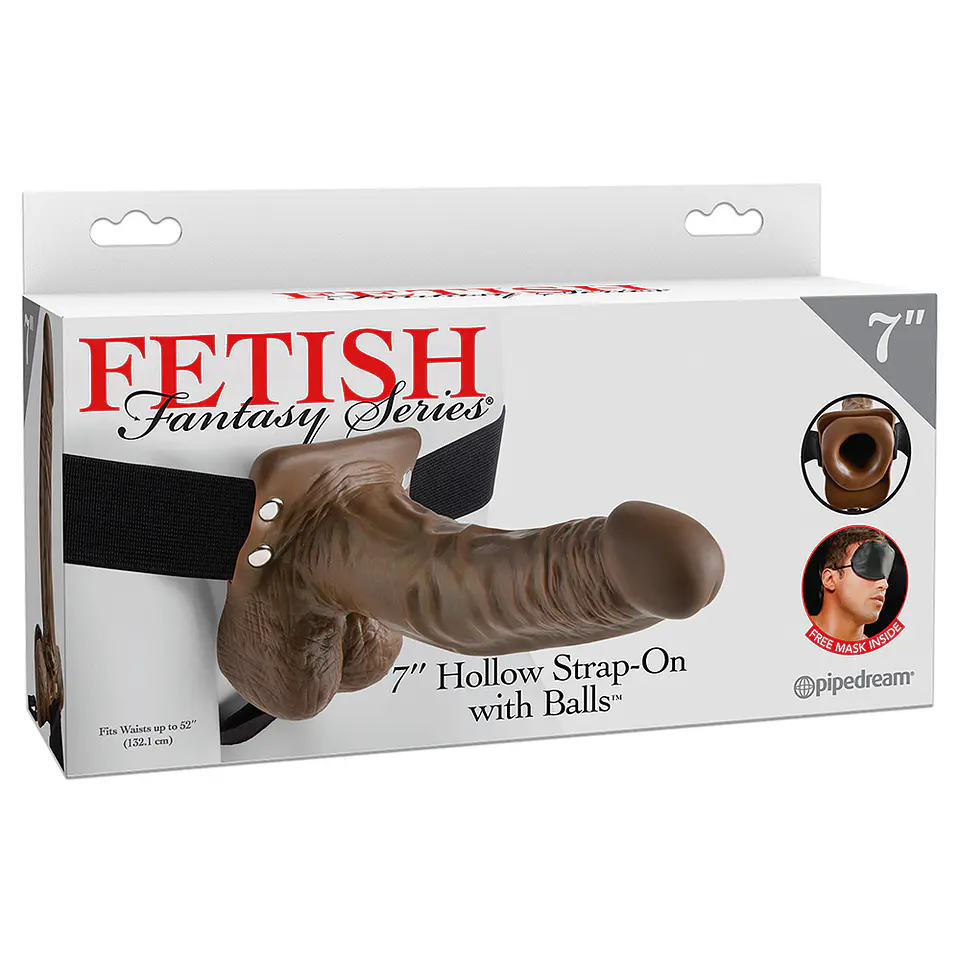Strap-On Oco com Testículos 7' Fetish Fantasy Series Mulato 2