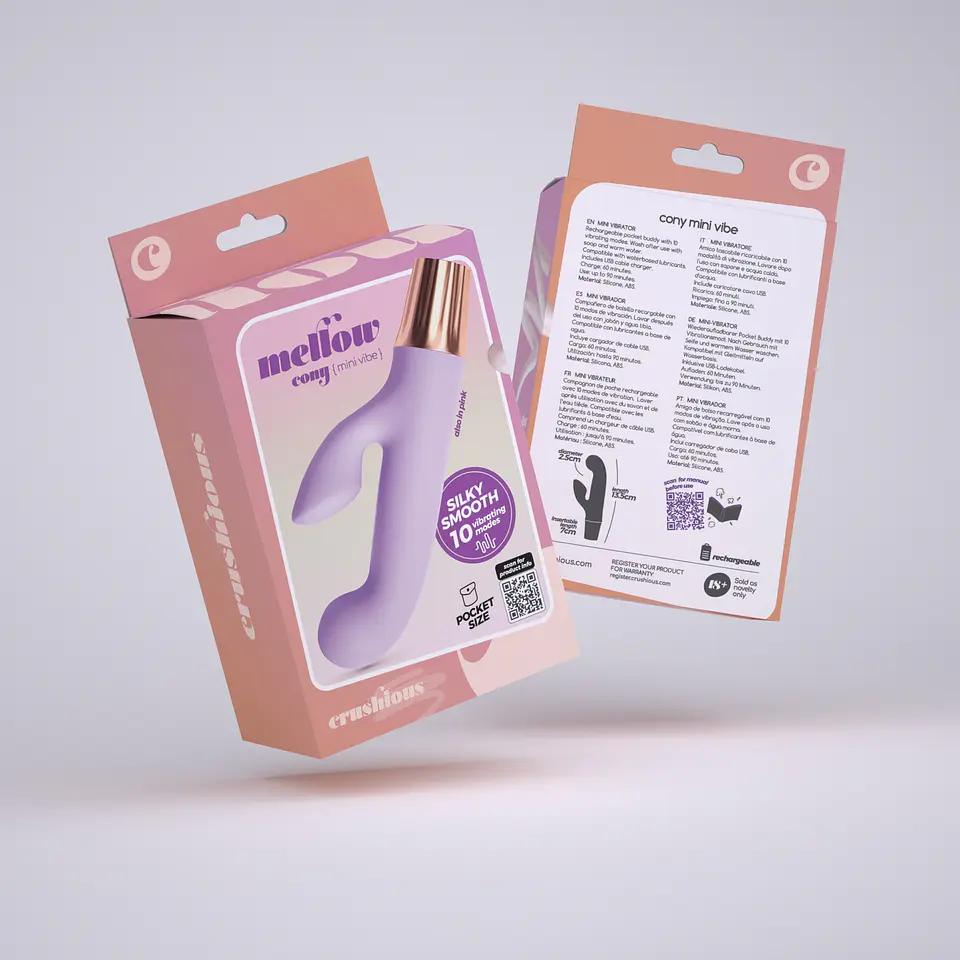 Mini Vibrador Mellow Cony Lavanda Crushious 6