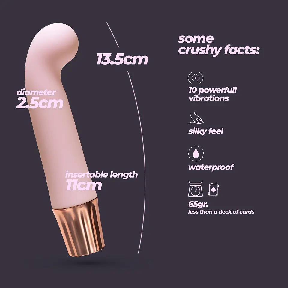 Mini Vibrador Mellow Gee Rosa Crushious 6