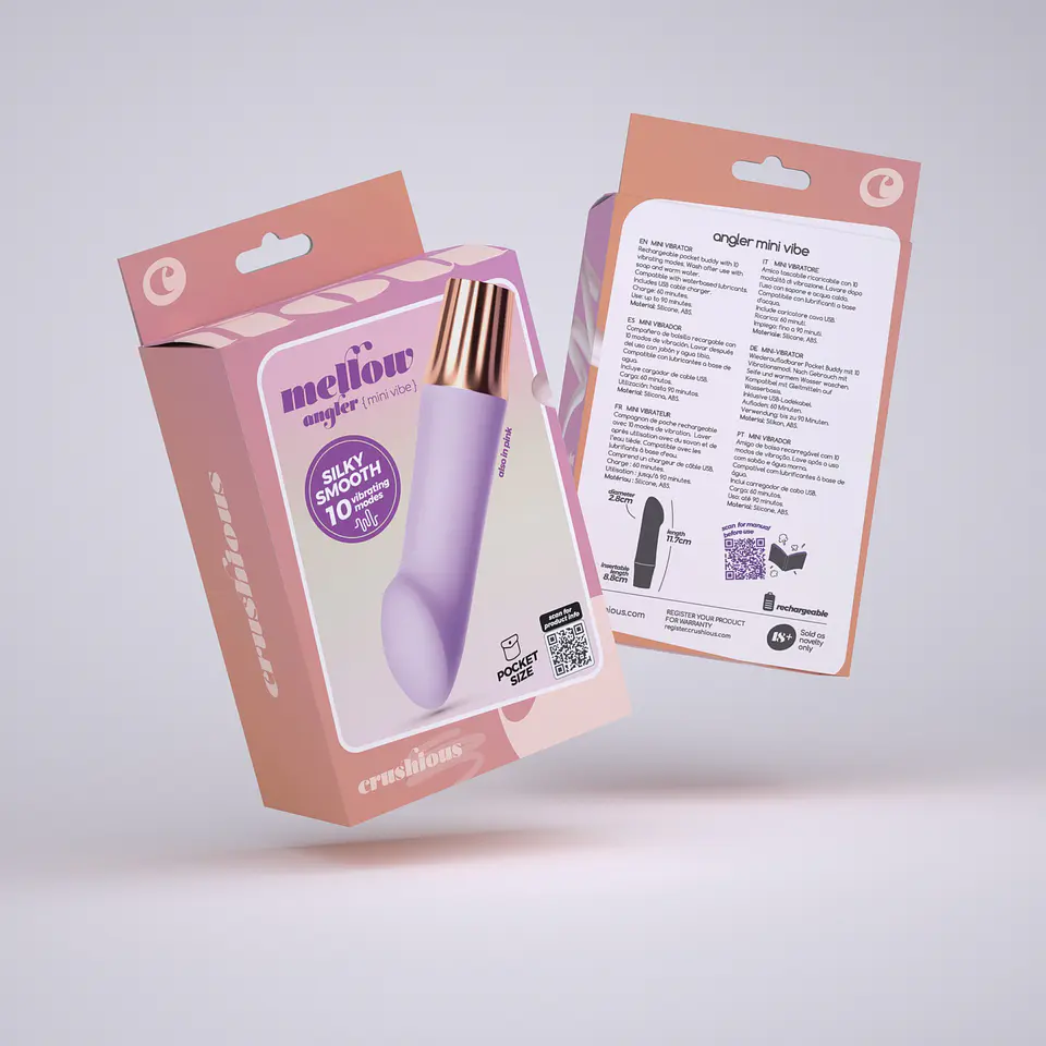 Mini Vibrador Mellow Angler Lavanda Crushious 6