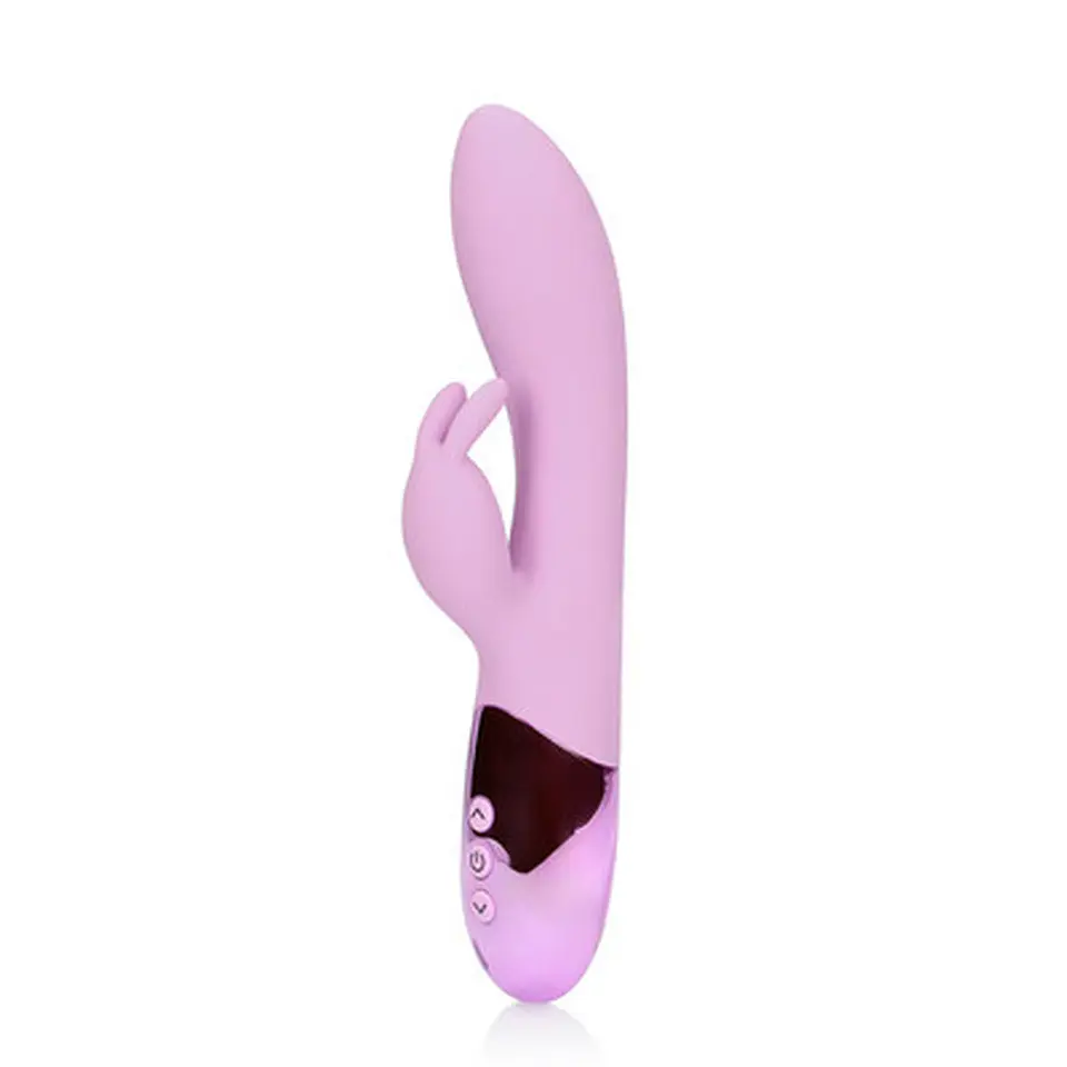 Vibrador Rabbit Ultra Soft Silicone Exotic Fucshsia Loveline 1