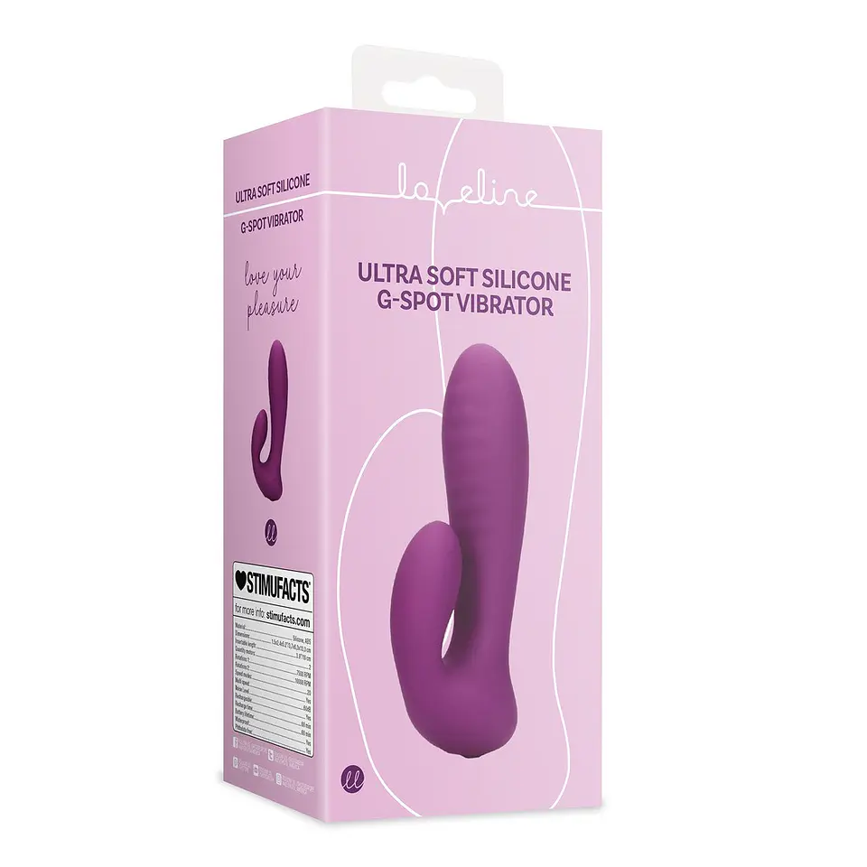 Vibrador Ultra Soft Silicone G-Spot Orchidee Purple Loveline 2