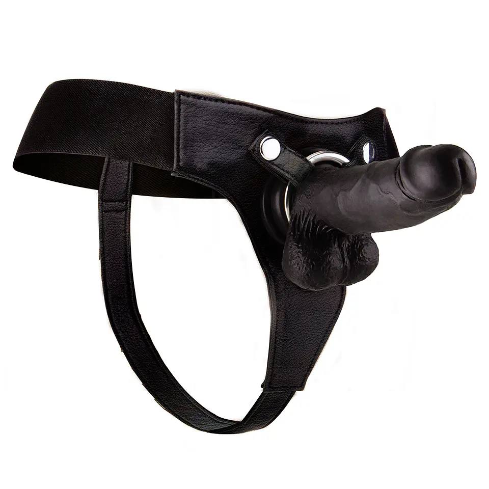 Strap-On Realista de Couro Ouch! 8 Polegadas 5