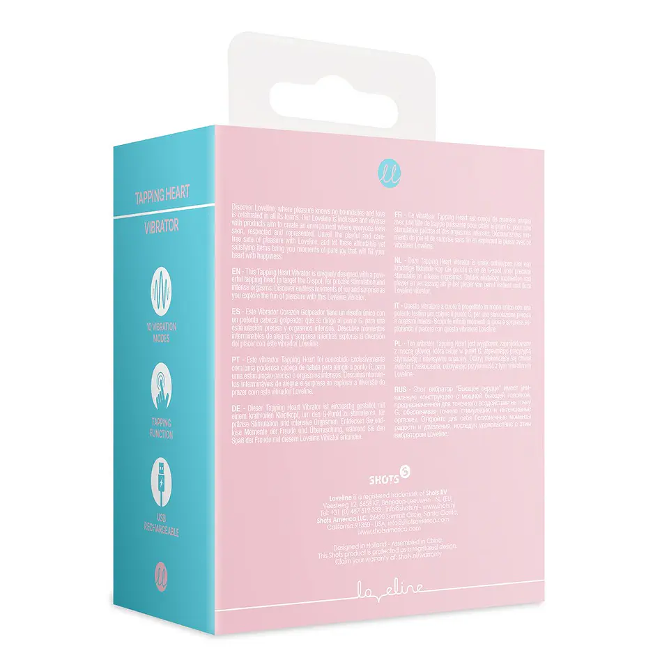 Vibrador Coração de Batida Pink Arabesque Loveline 3