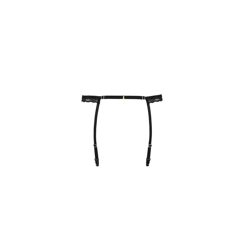 Cinto de Ligas Shelly Preto Devil Collection Passion 2