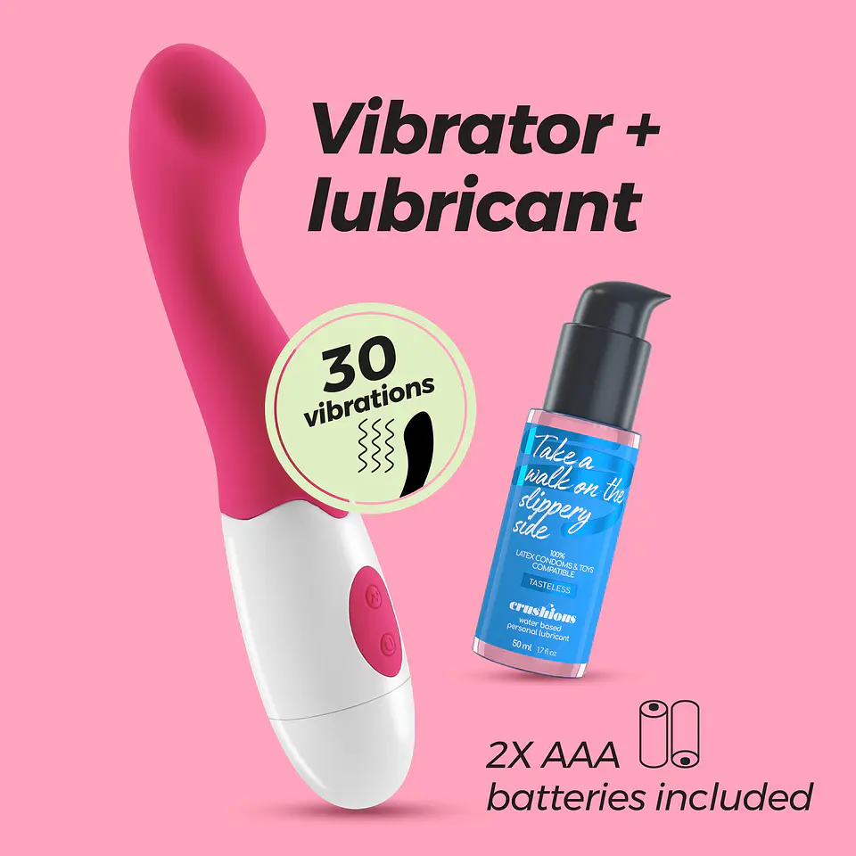 Vibrador Trollie com Lubrificante à Base de Água Incluído Crushious 6