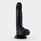 Dildo de Silicone Líquido Inviktus 7 Crushious Preto - Thumbnail 2