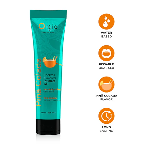 Lubrificante Lube Tube Cocktail Piña Colada 100ml Orgie