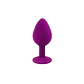 Plug Anal de Silicone com Joia Roxo Candy Lust - Thumbnail 3