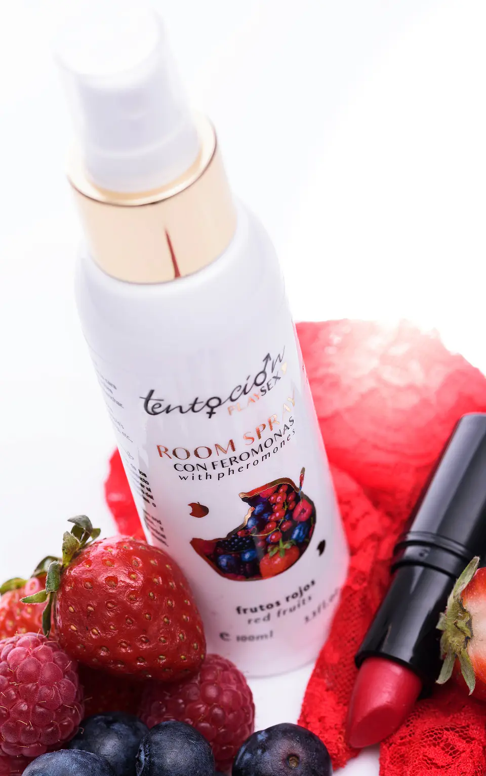 Ambientador com Feromonas Aroma Frutos Vermelhos 100ml Tentación Play Sex 2