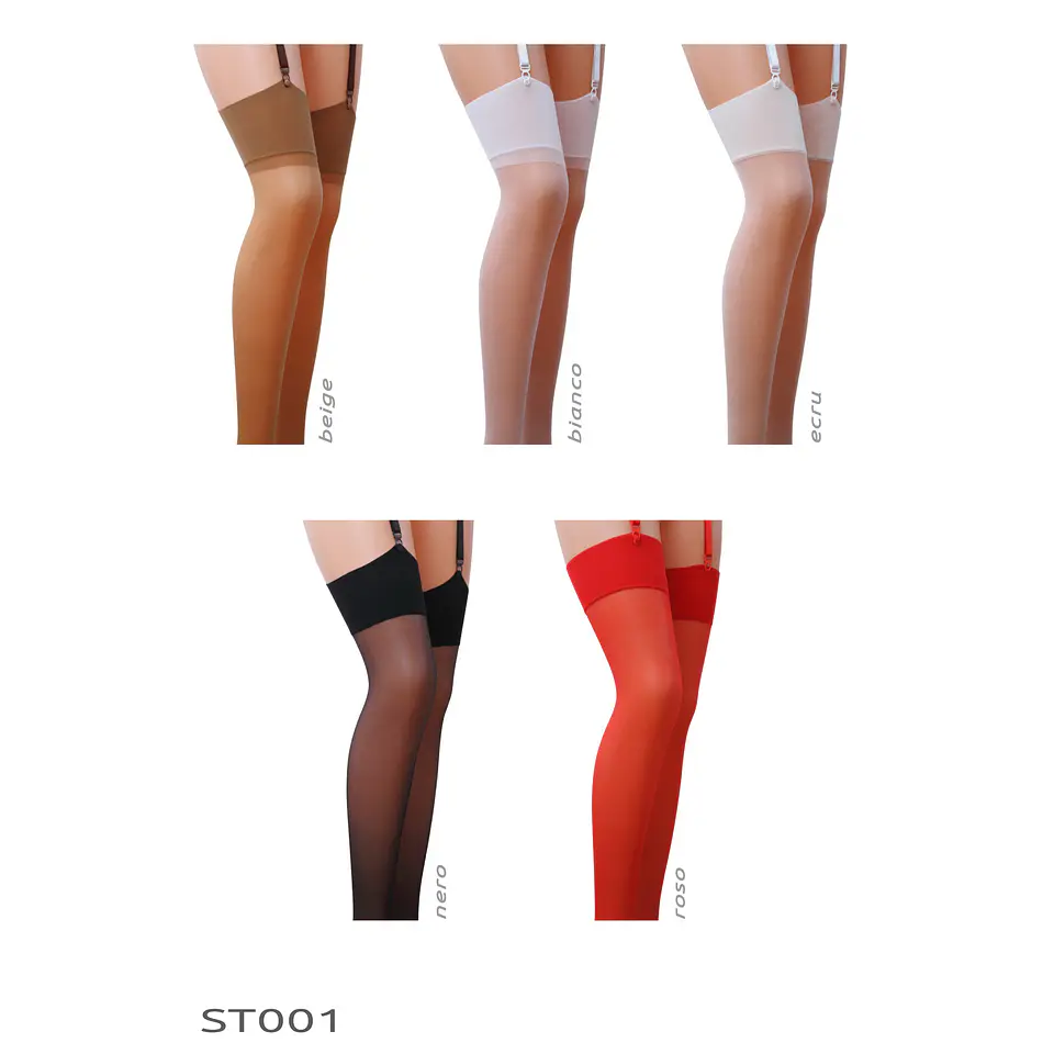Meias de Ligas Creme (17 Den) Passion (ST001) 3