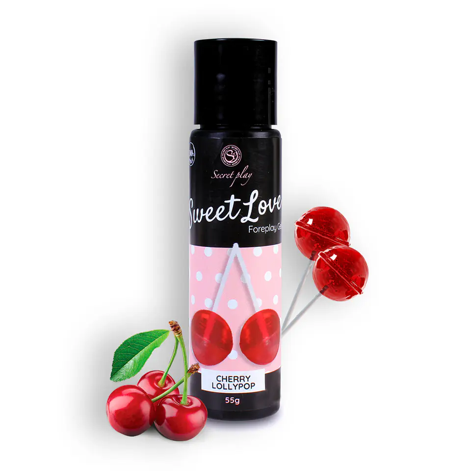 Gel Lubrificante com Sabor a Chupa de Cereja Sweet Love Secret Play 60ml 1