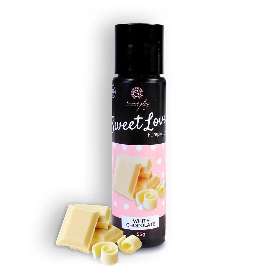 Gel Lubrificante com Sabor a Chocolate Branco Sweet Love Secret Play 60ml 1