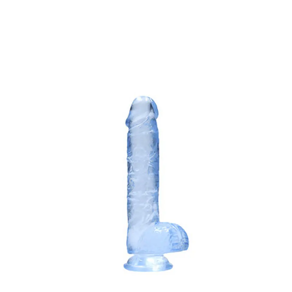 Dildo Realista com Testículos Crystal Clear 6 /15 CM Realrock 1