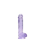 Dildo Realista com Testículos Crystal Clear 6 /15 CM Realrock - Thumbnail 3