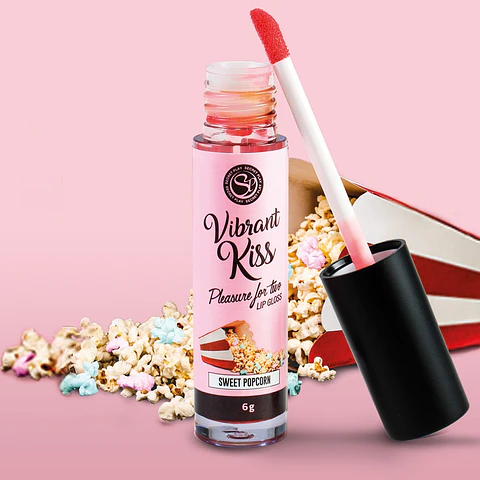 Lip Gloss de Pipocas Doces Vibrant Kiss 6gr Secret Play