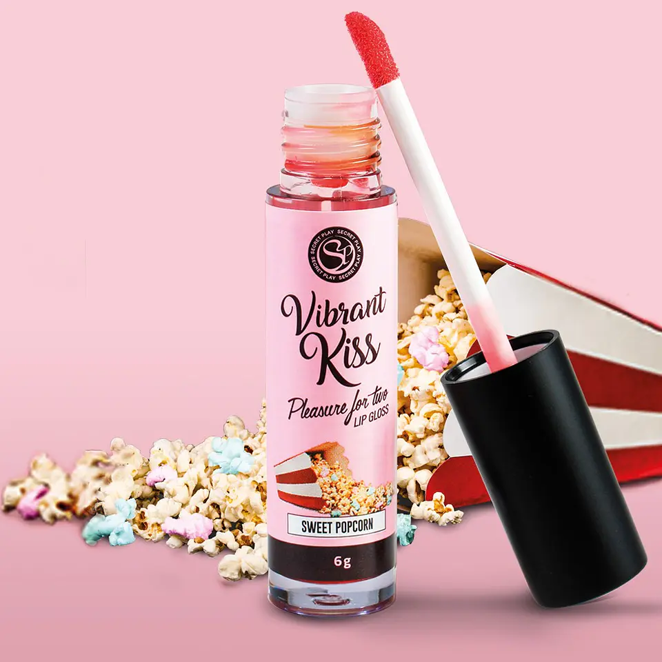 Lip Gloss de Pipocas Doces Vibrant Kiss 6gr Secret Play 1