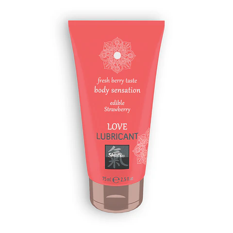 Lubrificante Beijável Love Lubricant com Sabor a Morango Shiatsu™ 75ml