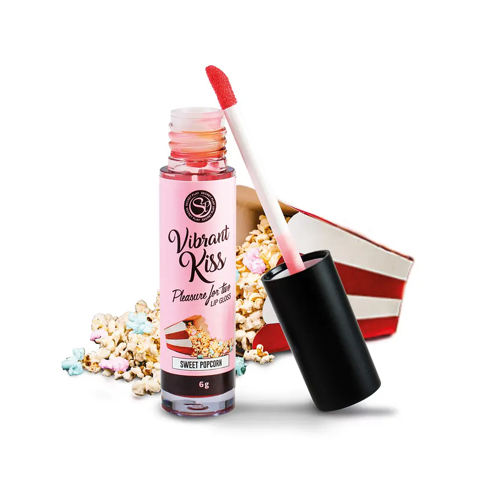 Lip Gloss de Pipocas Doces Vibrant Kiss 6gr Secret Play 2