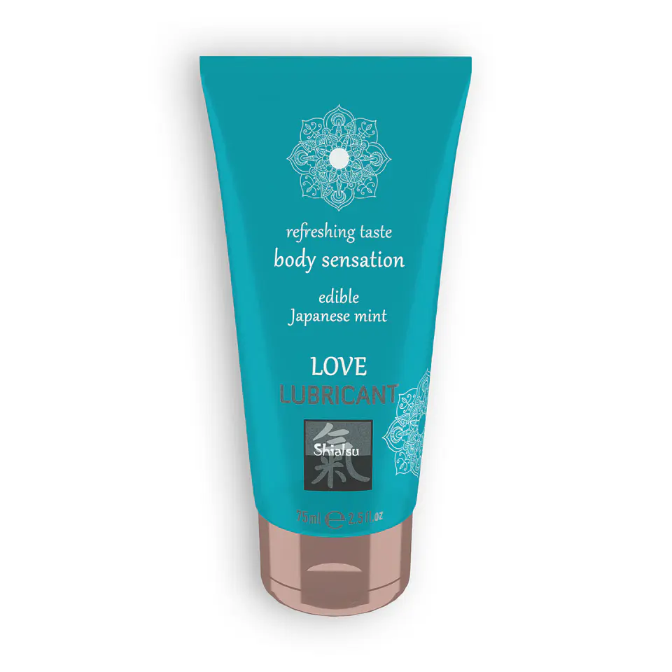 Lubrificante Beijável Love Lubricant com Sabor a Menta Japonesa Shiatsu™ 75ml 1
