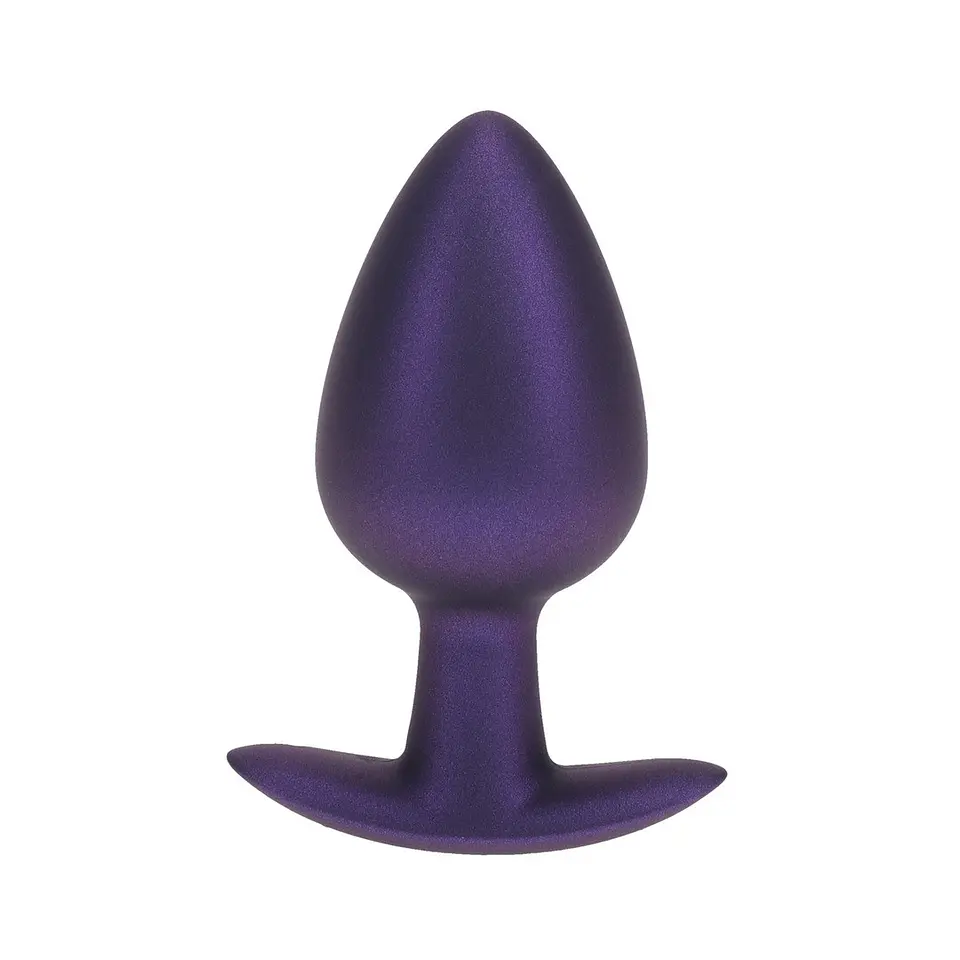 Plug Anal Smooth Silicone Large 3,5 /8,9 CM Metallic Ouch! 2