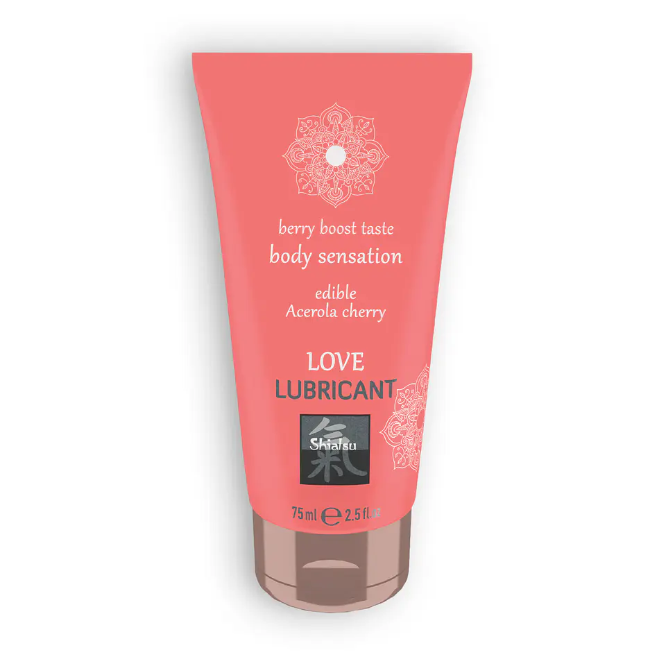 Lubrificante Beijável Love Berry Boost com Sabor a Acerola e Cereja Shiatsu™ 75ml 1