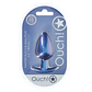 Plug Anal Smooth Silicone Large 3,5 /8,9 CM Metallic Ouch! - Thumbnail 3