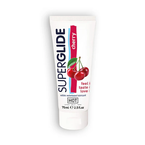 Lubrificante Comestível Hot™ Superglide Cereja 75ml