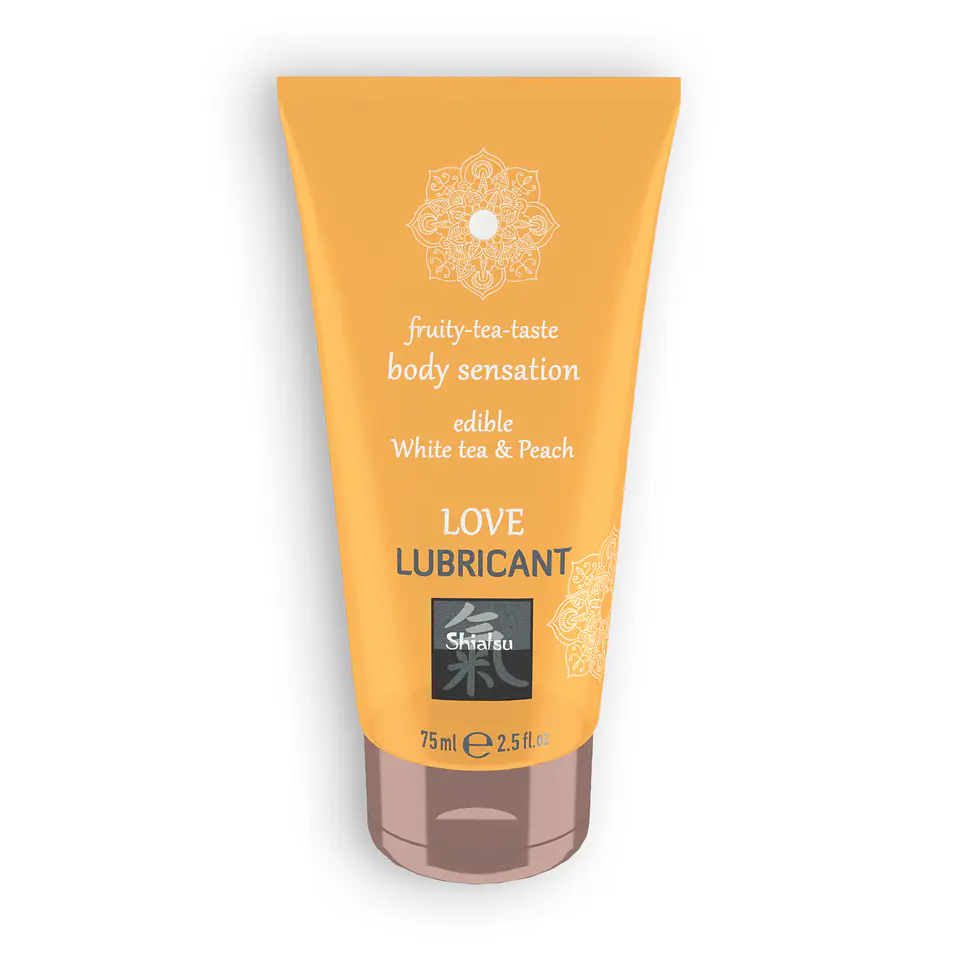 Lubrificante Beijável Love Fruity Tea com Sabor a Chá Branco e Pêssego Shiatsu™ 75ml 1