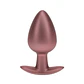 Plug Anal Smooth Silicone Large 3,5 /8,9 CM Rose Gold Ouch! - Thumbnail 1