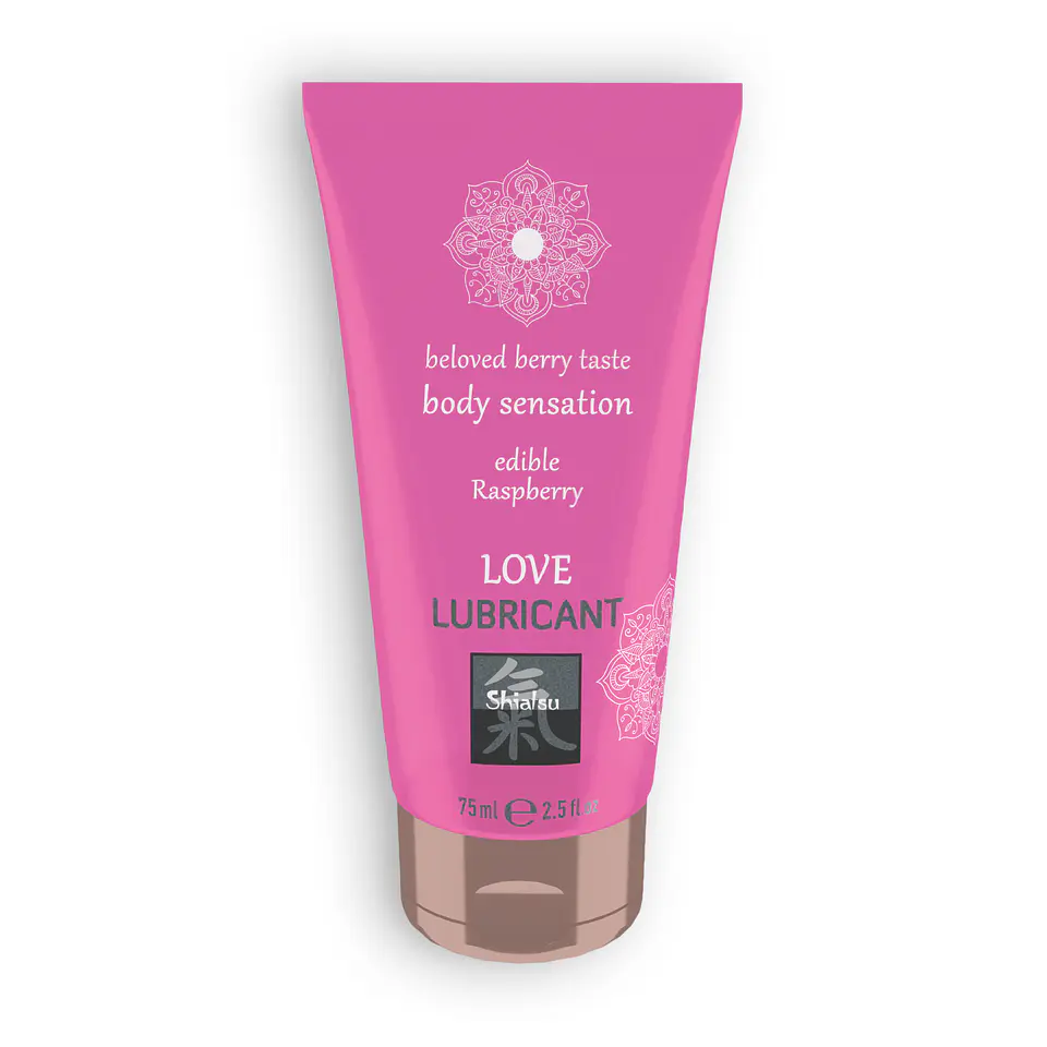 Lubrificante Beijável Love Berry Taste com Sabor a Framboesa Shiatsu™ 75ml 1