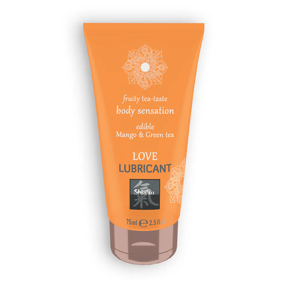 Lubrificante Beijável Love Fruity Tea com Sabor a Chá Verde e Manga Shiatsu™ 75ml 1